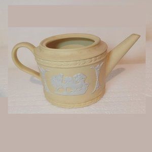 Wedgwood Yellow Jasperware Ulysses Miniature Teapot-NO LID